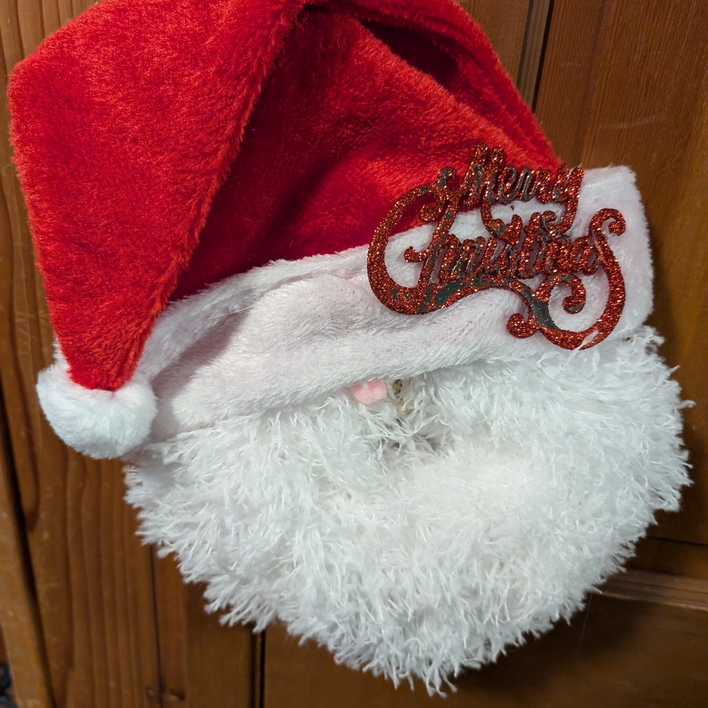 Festive Santa Hat Wreath